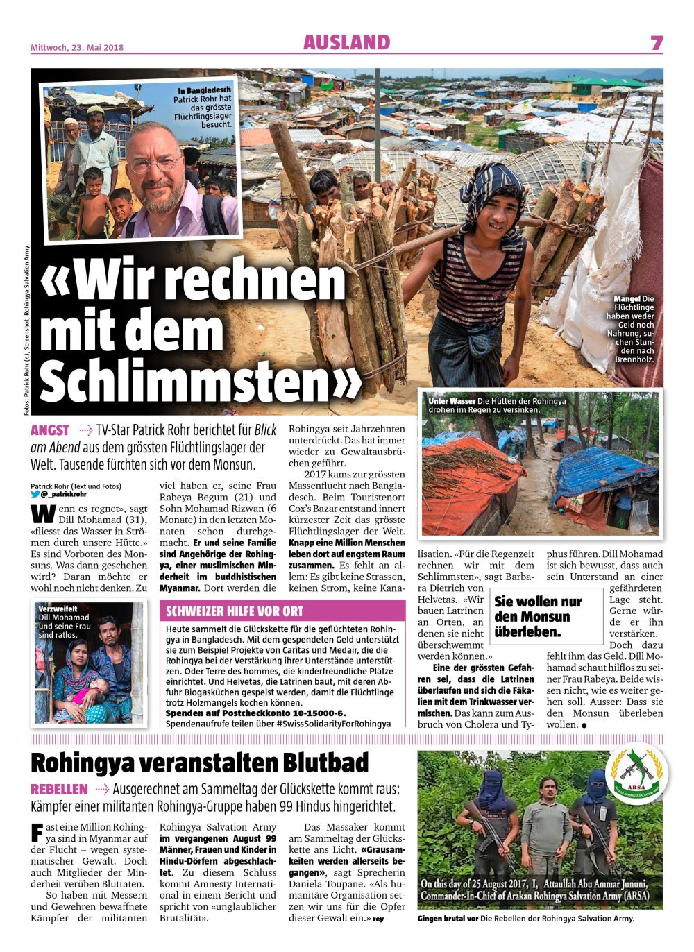 Blick Am Abend Rohingya